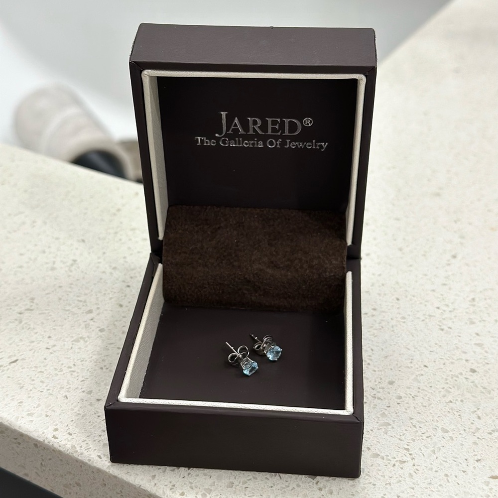 Artic Blue Diamond Studs